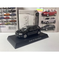 Collection 1: 64 Kyosho Kyosho Audi Audi A3 Sportback Plain Black Japanese Version Car Model