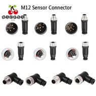NICESI M12 Sensor Connector, Connector Male Female Socket M12 Aviation Plug, Angle M12 Sensor Cable 