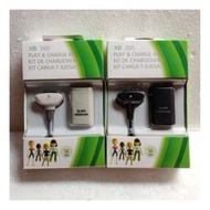 全新 Xbox 360 Xbox360 4800MAH 無線手制 電池 連充電線 邊充邊玩 黑白兩色