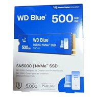 Western Digital 500GB WD Blue SN5000 Gen4 M.2 2280 NVMe SSD (WDS500G4B0E), R:5000MB/s
