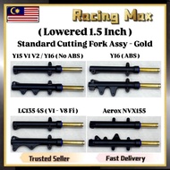Lowered 1.5 Inch Fork Assy Gold Standard Cutting 1.5 Inci Y15 Y16 ABS NVX LC135 135LC LC 135 V1 V2 V