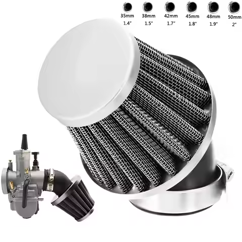 Universal Air Filter 35mm 38/42/45/48/50mm Motorcycle Air Filter for 50cc 110cc 125cc 140cc Motorcyc