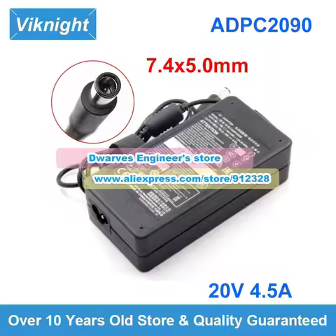ADPC2090 Ac Adapter 20V 4.5A 90W for CQ27G2U AG251FZ2 MPG27CQ Viewsonic XG3420C XG-2703 XG2703-GS VS