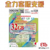 HONGKONG MOBI【32GB / 365日】【中國、澳門、台灣、香港】4G/3G 上網卡數據卡SIM卡電話卡儲值年咭