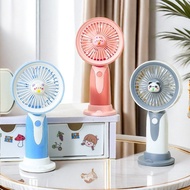 jisulife mini fan jisulife fan Cartoon Cute Doll Handheld Vertical Desktop Small Fan Advertising Gif