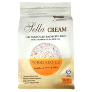ECOBROWN'S Sella Cream 1121 Parboiled Basmathi Rice | Beras Basmathi Rebus 1121 2Kg