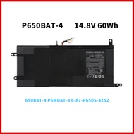 14.8V 60Wh New P650BAT-4 Laptop Battery For Clevo P650RA P650SA P650SE P650SG P651SA P655RE3 For SAG