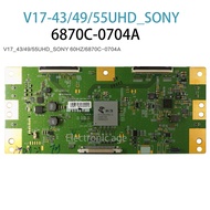 1Pc 100% Original TCON Board V17-43/49/55UHD-SON MEMC-60Hz-Ver0.3 6870C-0704A TV T-CON Logic Board