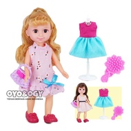 Mainan Boneka Anak Perempuan Plina Cantik Imut Model Baju Fashion Girl Aksesoris Lucu Silikon Doll