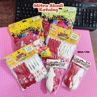 MERAH RED AND WHITE BALLOONS SON'SNCL 17s/ RED AND WHITE BALLOONS 17S DECORATION FLAG