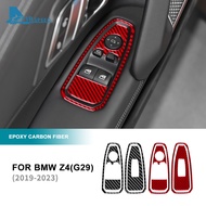 AIRSPEED Carbon Fiber For BMW Z4 G29 Car Window Switch Panel Frame Cover Trim Interior Accessories