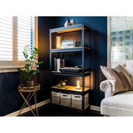 5 LEVEL BOLTLESS RACK WITH HDF BOARD/30×60×150CM/HITAM