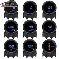 52mm Car Digital Tachometer Boost PSI BAR Gauge Water Temp Oil Temp Oil Pressure Meter Voltmeter Vac