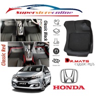 DR.MATS 5D Classic Red / Black HONDA JAZZ 2 Layer Carpet Waterproof Anti Slip Car Floor Mat