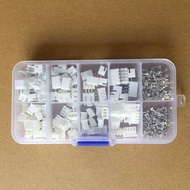 [Super] 250pcs 2.54mm 2/3/4 pin Connector Plug + Terminal Socket Header Wire Adaptor