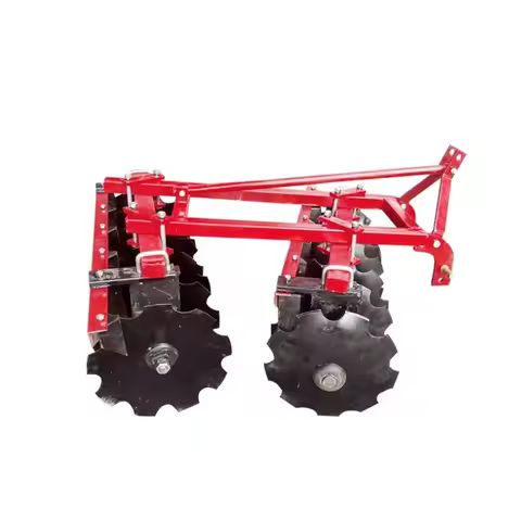 Round Disc Light Four-wheel Tractor Land Small Farmland Harrow Land Preparation Plow