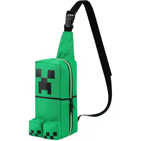 Hot Minecrafts Game New Periphery Schoolbag Handbag Coolie Fear Cartoon Large Capacity Shoulder Satc