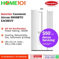 Europace Inverter Casement Aircon 8000BTU EAC8EUV