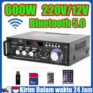 Ready Stock - BT-298A Bluetooth EQ Audio Amplifier Karaoke Home Theater FM Radio 600W Amplifier BT29
