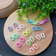 String Bead Chain, Pastel Color Bead Connector