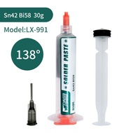 LINGXI Solder Paste 138℃ SMD PCB BGA Repair Syringe Flux ( 35g )