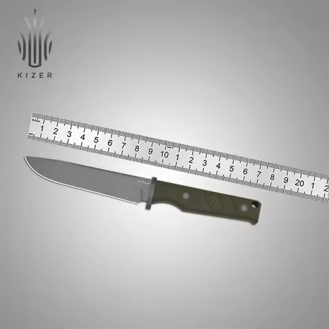 Kizer Fixed Blade Knife 1096A1/1096A2 Camp 180 2025 New G10 Handle AEB-L Steel Drop Point Blade Surv