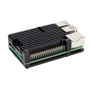 Hộp Bảo Vệ Vỏ Hợp Kim Nhôm Vỏ Làm Mát Cho Raspberry Pi 4B Với Quạt Kép