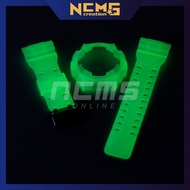 [NCMS] Bnb Ga110 Gd100 Tali Jam G Shock Tali Ga100 Gd100 G Shock Strap Glow In The Dark Custom Bnb [
