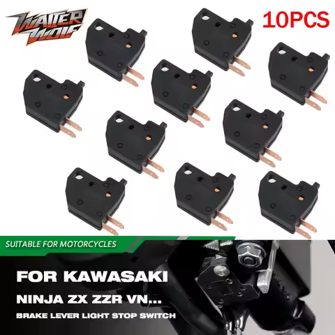 Front Brake Lever Light Stop Switch Press Button For Kawasaki 300 400 650 Ninja ZX6R ZX7R ZX9R ZX10R