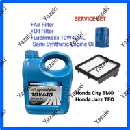 Honda City TMO 2008-2013 Jazz TFO 2008-2014 Lubrimaxx 10W40-4L Engine Oil +Oil Filter Honda +(17220-