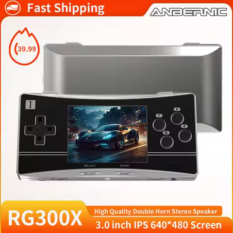 ANBERNIC RG300X Handheld Game Console 3.0 inch IPS Screen Opendingux 5000 Classic Retro Game HD TV O