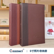 [in stock] Guangmei Leather Photo Album Storage Book a6 photo album PP Postcard Insert Pocket6Photo 