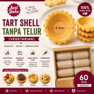 Eggless Tart Shell 60pcs Vegetarian Tart Mini 4.5cm readymade Shell Tart Rangup ready made Borong Ku