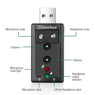 7 in 1 Sound Adapter USB External