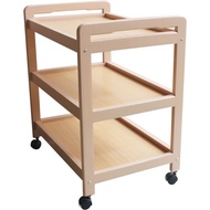 KAYU The Newest Sturdy Kitchen Trolley Wooden Shelf