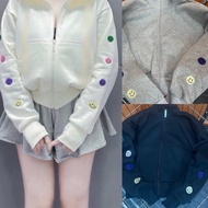 [ICON] New ICON SMILE FACE Embroidered Collar Fleece Jacket Warm Fleece
