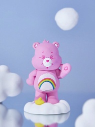 SHEIN X Care Bears 心形裝飾紫色熊雕像