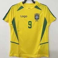 Retro Edition  2002 Brazil Home  Jersey Short Sleeve Men's T-shirt