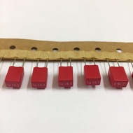 1UF 63V (แพ็ค 10ตัว) 105J=1000NF ขาห่าง5mm. WIMA ของใหม่แท้จากเยอรมัน คาปาซิเตอร์ โพลีเอสเตอร์ capac