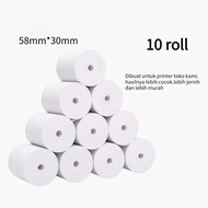 Thermal cashier paper 58x30 10roll SUPPROT POS-58b/POS58A/MP-58A1/MP-58N/MP-58M/MP-58C/MP-58MINI/MP-