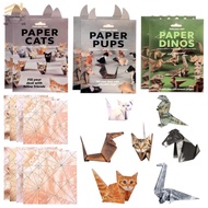 6 Pcs DIY Paper Animal Origami Kit 300 Sheets 3D Animal Origami Paper Craft Kit for Kids Adults Pet 