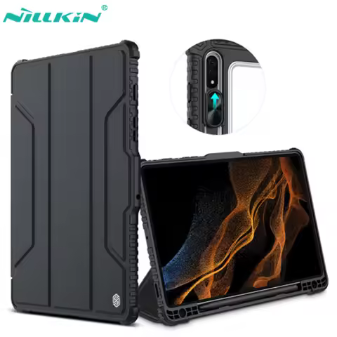 For Samsung Galaxy Tab S8/S8 Plus Case Nillkin Bumper Leather Case For Samsung Galaxy Tab S7 FE/S7 P