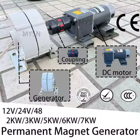 5000W 3KW Permanent Magnet Generator 6KW Alternator 48V Electric Generator For Camping Home Outdoor 