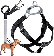 2 Hounds Design Freedom No-Pull Dog Harness Training Package with Leash, X-Small, 5/8-Inch Wide, Bla