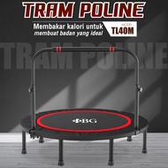 HTD Sport Trampoline Dewasa Alat Olahraga Fitness aman dan tahan lama ukuran besar