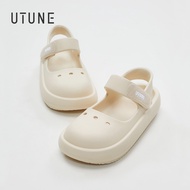 UTUNE Ladies Mary Jane Sandals Thick-soled EVA Soft Velcro Sandals DIY Decorable Shoes Cute Outer We