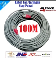 KABEL LAN UTP CAT5E RJ 45 100 METER - KABEL INTERNET WIFI ROUTER 100 METER - KABEL LAN WIFI 100 METE