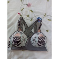 Si bra size L 80/85 B/C gray floral