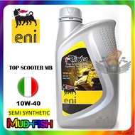 MINYAK PELINCIR ENI I-RIDE TOP SCOOTER MB 10W-40 4T LUBRICANT OIL API SN | JASO MB (SEMI SYNTHETIC)