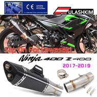 For Kawasaki Ninja 400 Z400 Midpiece NINJA400 Modified Exhaust Pipe Motorcycle exhaust Muffler 2017 